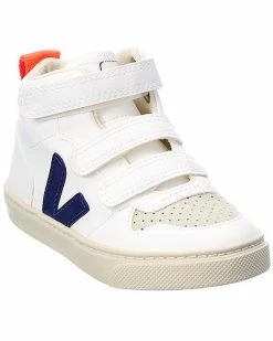 VEJA Small V-10 Mid Leather Sneaker Kids