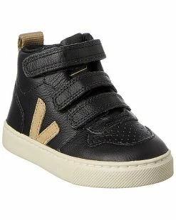 VEJA Small V-10 Mid Leather Sneaker Kids